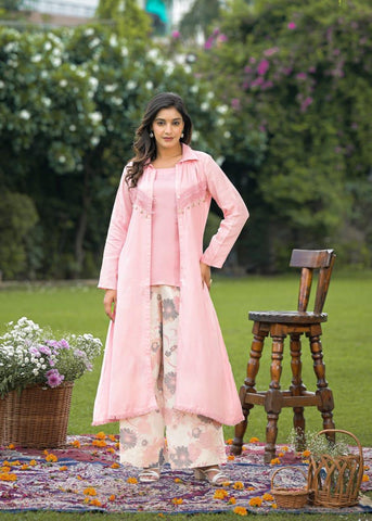 Breezy Blush Pink Layered Co-Ord Set